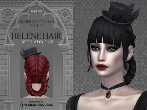 Modern Victorian Gothic Collection Sims Sims 4 Sims Hair