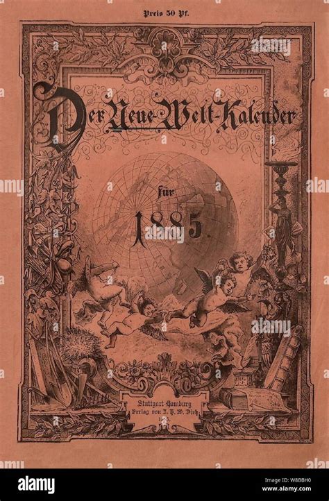 Der Neue Welt Kalender 1885 Stock Photo Alamy