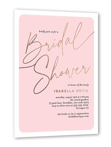 Brightly Colored Bridal 5x7 Stationery Card By Elk Design Shutterfly