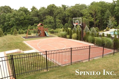 Residential Clients Dream Basketball Court Designed And Installed By