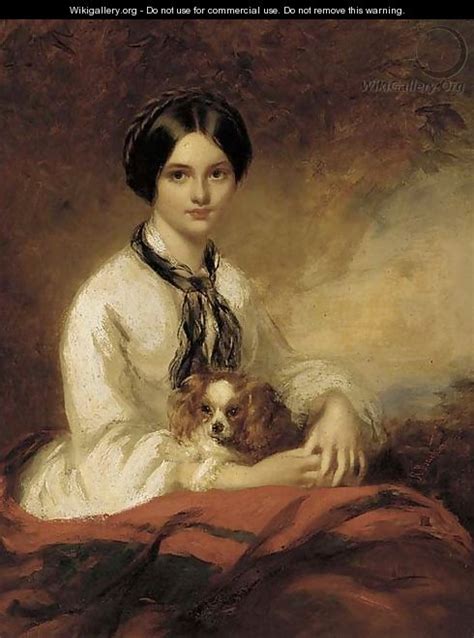 Portrait Of Lady Fletcher Nee Agnes Wilson Seated Half Length In A