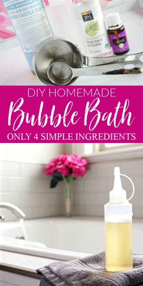 Diy Homemade Bubble Bath Recipe Lemon Peony Recipe Homemade