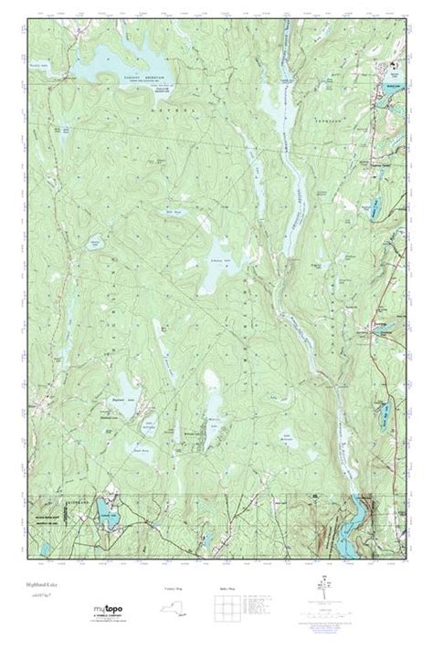 Mytopo Highland Lake New York Usgs Quad Topo Map