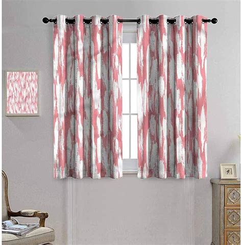 Abstract Curtain Panel Panels 72 Inch Length Watercolor Paint Smear