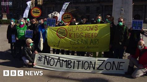 Protest Against Pollution In Glasgow Bbc News