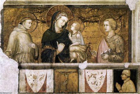 Riproduzioni Di Quadri Assisi Crocifissione Madonna Con San Francesco E
