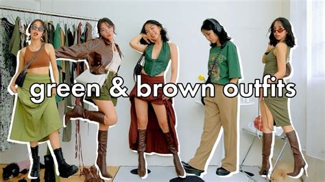 Green And Brown Outfit Ideas Youtube