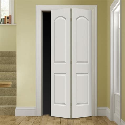 Benefits of bifold closet doors. Hollow Core Caiman 2-Panel Arch Bifold Door 24" x 80 ...