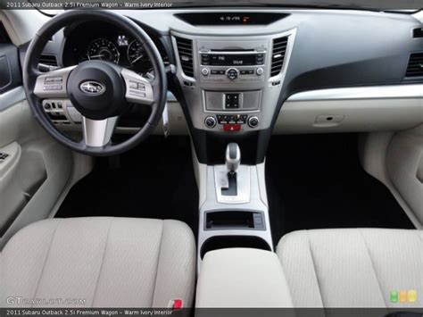 Warm Ivory Interior Dashboard For The 2011 Subaru Outback 25i Premium