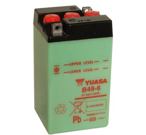 Yuasa B49 6 6v Motorcycle Battery Inc Free Delivery Mds Battery