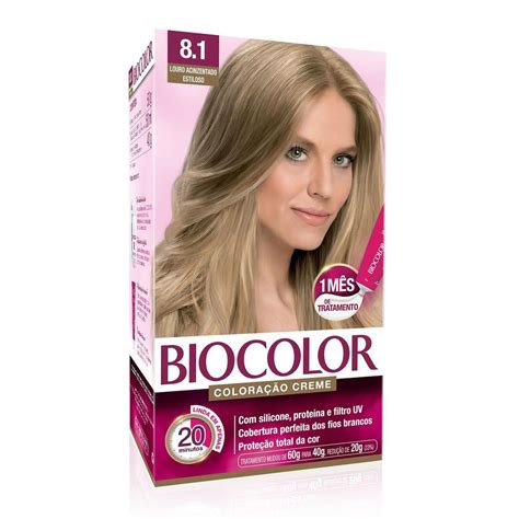 Tintura Biocolor Louro Claro Acinzentado 81 Drogaria Sao Paulo