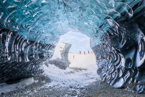 Ice Cave In The Amazing Vatnajökull Glacier Located In Höfn Iceland