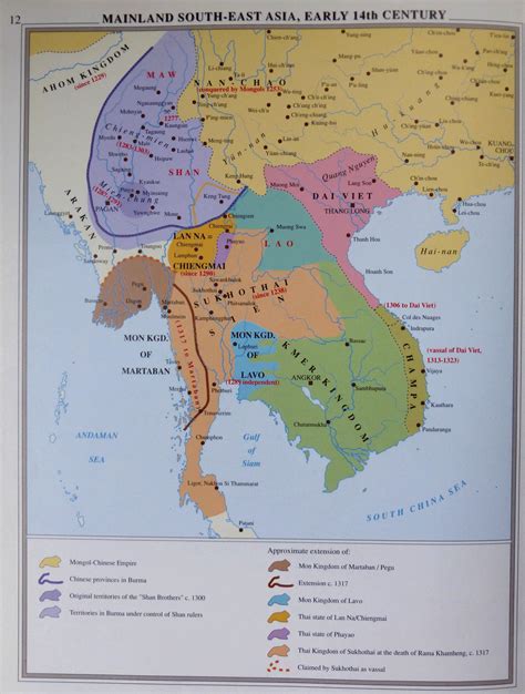 Southeast Asia Historical Atlas Maps Mainland South East Asia Early