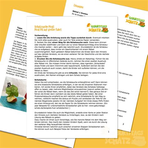 Ideal für schnitzelagd & schatzsuche. Schatzsuche Pirat (5-6 Jahre)
