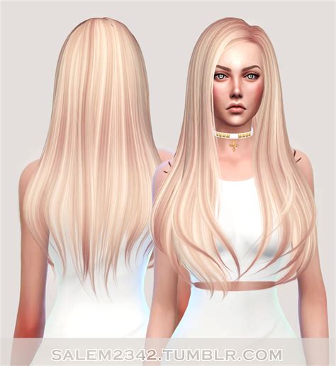 Salem2342 Butterfly S 145 Hair Retextured ~ Sims 4 Hairs