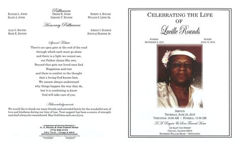 Lucille Rounds Obituary | AA Rayner and Sons Funeral Home