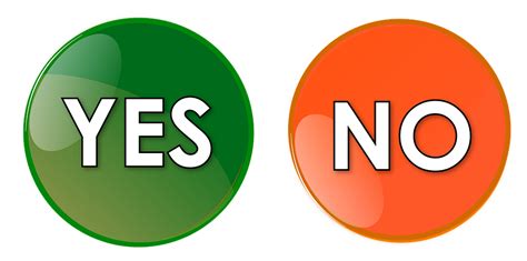 Yes No Button · Free Image On Pixabay