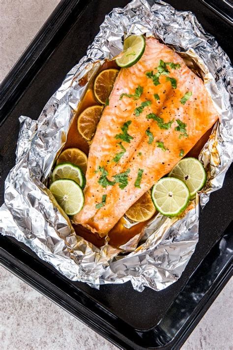 This is just a guide, and as i said previously, you can easily swap out the vegetables. Honey Teriyaki Lime Salmon Baked in Foil Recipe