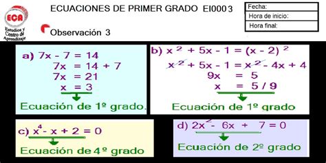 Guillermo Grass Ecuaciones E Inecuaciones De Primer Grado
