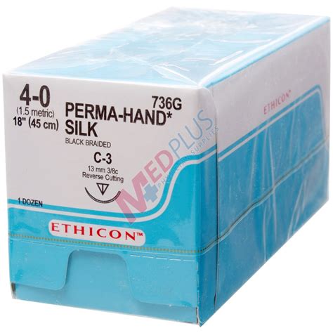 Ethicon Perma Hand Silk Suture Reverse Cutting Med Plus Physician