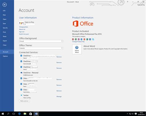 Office 365 Accounts Dubbel Opgelijst In Word 2016 Technoblog