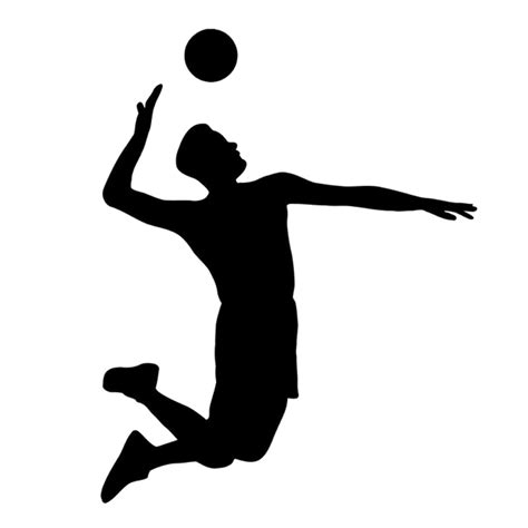 Silhouette Volleyball Player Svg 1437 Svg Images File Free Svg Cut