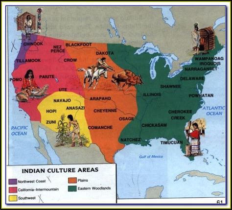 Maps Of Native American Tribes In North America Map