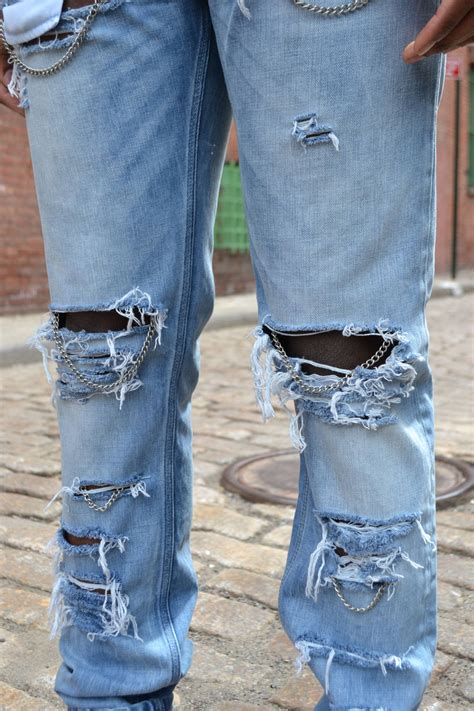 Download Denim Ripped Jeans For Men Wallpaper