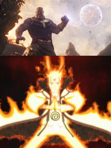 Thanos Attacks Naruto By Toa Mando On Deviantart