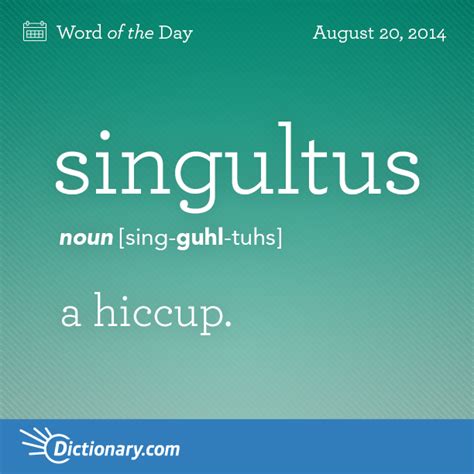 S Word Of The Day Singultus Medicine