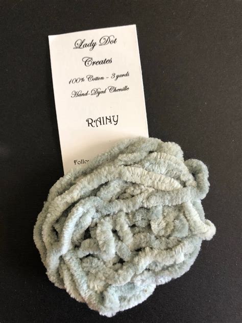 Lady Dot Creates/ RAINY /Hand Dyed Cotton Chenille Trim/ | Etsy