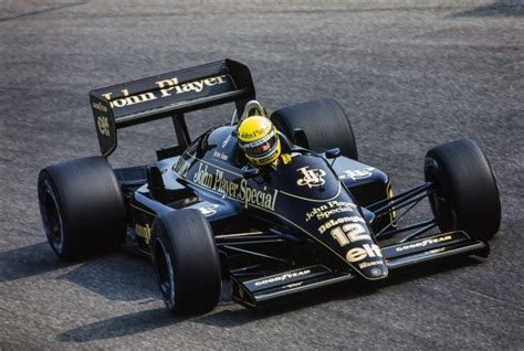 Ayrton Senna In His 1986 Lotus 98t One Of The Best Looking Cars In