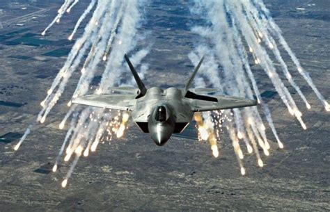 An F 35 Lightning Fires Flares Fighter Jets Fighter Planes Top
