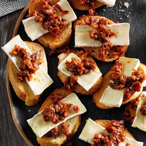 Brie Appetizers With Bacon Plum Jam Recipe How To Make It