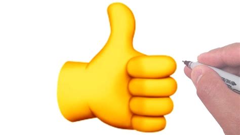 Realistic Thumbs Up Emoji