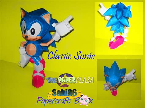 Sabi96 Papercraft Box Classic Sonic