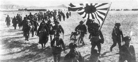 The Japanese Army Presses Forward In The Pacific Theater During World