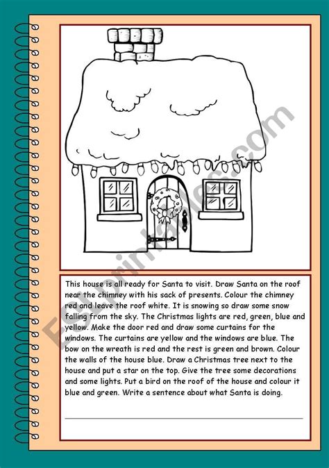Read And Colour Esl Worksheet By Ritawi