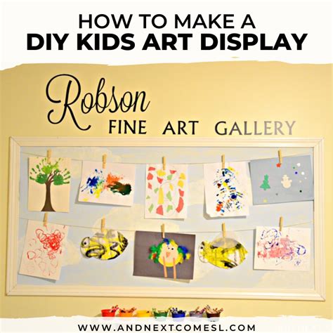 Diy Childrens Art Display And Next Comes L Hyperlexia Resources
