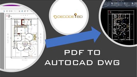 Pdf To Autocad Dwg File Converter Youtube