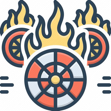 Burning Fire Fire Brigade Fire Starter Flame Hotwheels Wheel Icon
