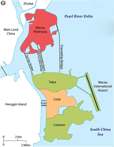 Macau Map Travel Map Of Macau