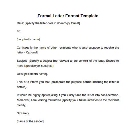 A formal letter of complain should be written in a formal style, state the reason for the complaint in the first paragraph, start a new paragraph for each different main idea or aspect and justify any complain with examples and your feelings. FREE 9+ Formal Letters in MS Word | PDF