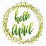 Hello April Quote — Stock Vector © IraDvilyuk 143479109