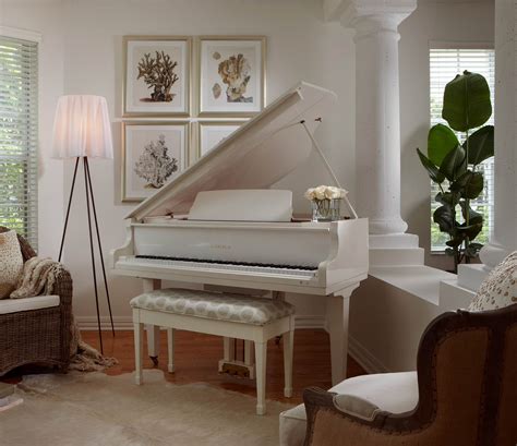 Modern Living Room With Baby Grand Piano