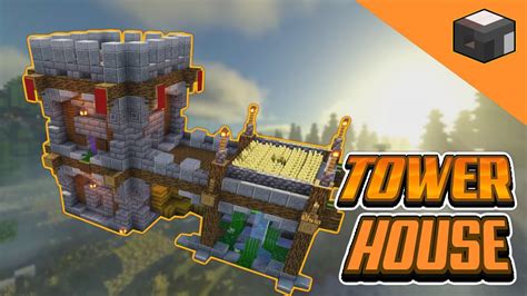 Minecraft Tower House Tutorial Minecraft House Ideas Youtube