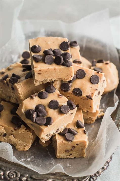 Chocolate Chip Cookie Dough Fudge Healthy Fitness Meals