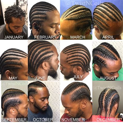 Men Hair Care 1 Year Of Growth 2018 Cornrow Hairstyles For Men