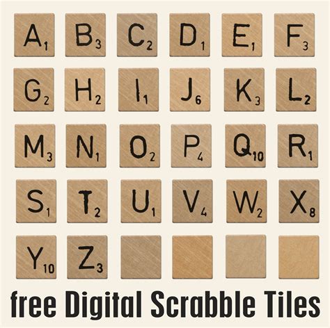 Scrabble Tile Values Chart Free Resume Templates