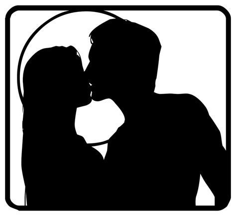 Download Couple Silhouette Love Royalty Free Stock Illustration